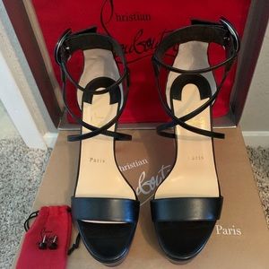 Christian Louboutin Choca 130mm in Black